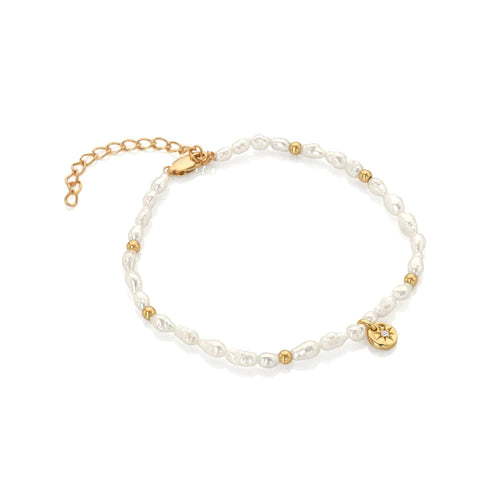 Hot Diamonds x Golden Edit Calm Pearl Bracelet DL647