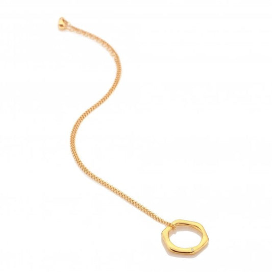Hot Diamonds x Golden Edit Fluid Pendant and Chain DP904