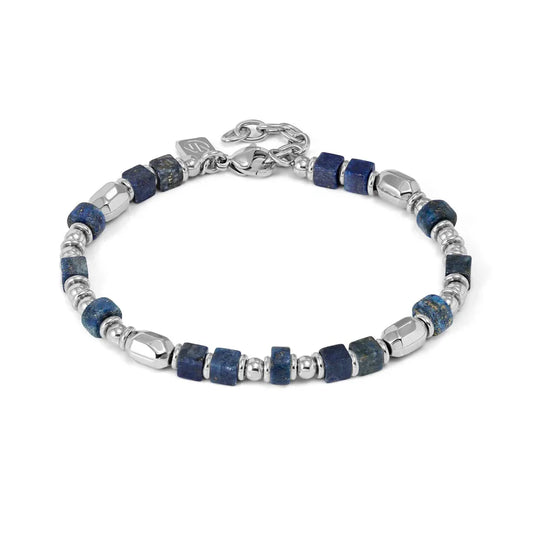 Nomination Instinctstyle Infinity Style Steel Bracelet with Sodalite 027936/034