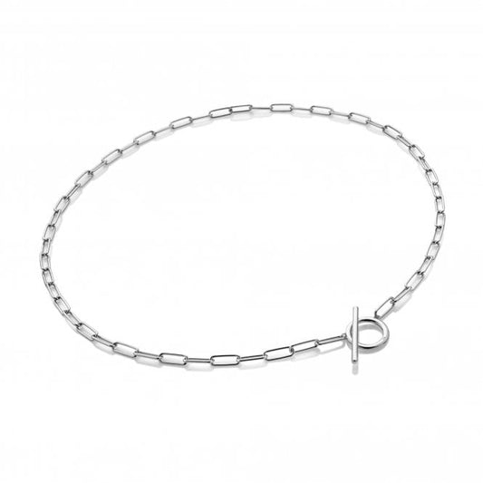 Hot Diamonds Sterling Silver Linked T Bar Necklace DN170