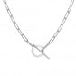 Hot Diamonds Sterling Silver Linked T Bar Necklace DN170