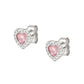 Nomination Pink Cubic Zirconia Heart Stud Earrings All My Love 240304/002