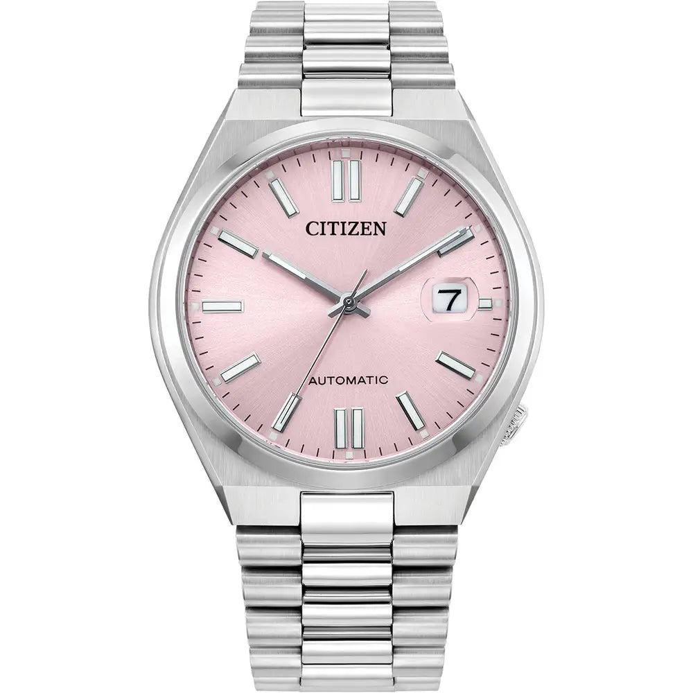 Citizen Tsuyosa Pale Pink Automatic Steel Bracelet Watch NJ0200-50Z