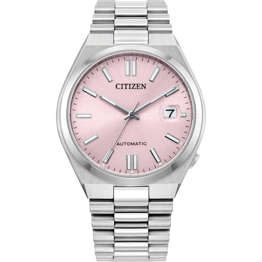 Citizen Tsuyosa Pale Pink Automatic Steel Bracelet Watch NJ0200-50Z