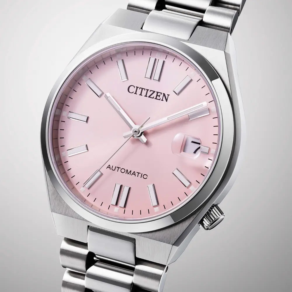 Citizen Tsuyosa Pale Pink Automatic Steel Bracelet Watch NJ0200-50Z