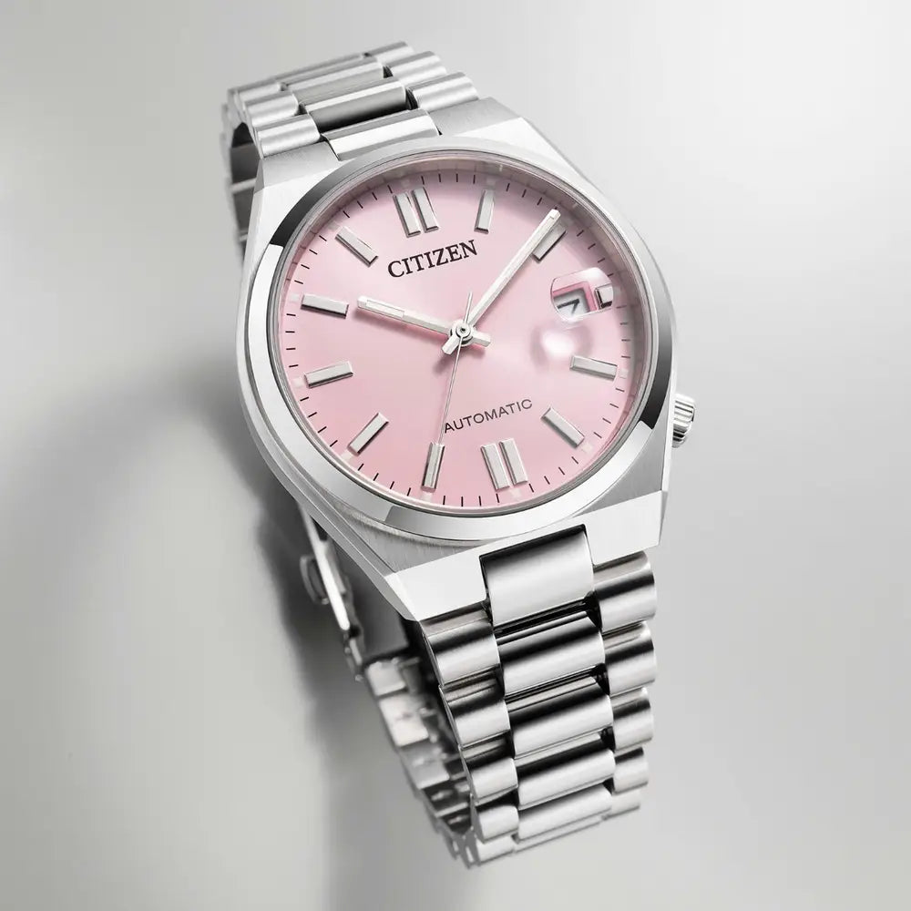 Citizen Tsuyosa Pale Pink Automatic Steel Bracelet Watch NJ0200-50Z