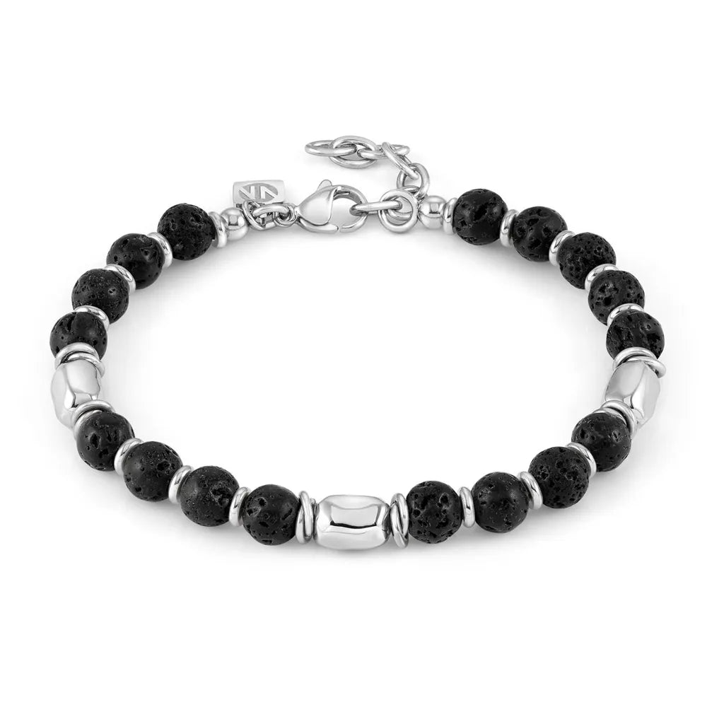 Nomination Instinct Stainless Steel Style Lava Stone Bracelet 027930/036