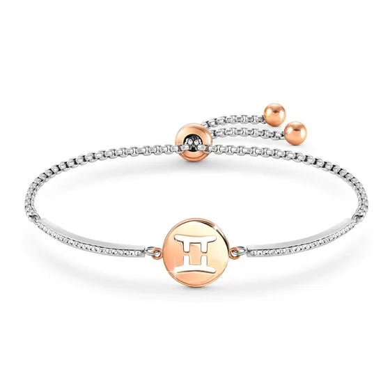 Nomination Milleluci Rose Gold Zodiac Gemini Bracelet 028014/003