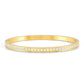 Nomination Stainless Steel Pretty Bangles Yellow Gold PVD Cubic Zirconia Bangle Large 029506/020