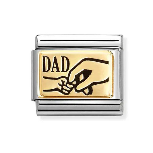 Nomination Classic Gold Dad Holding Hand Charm 030166/37