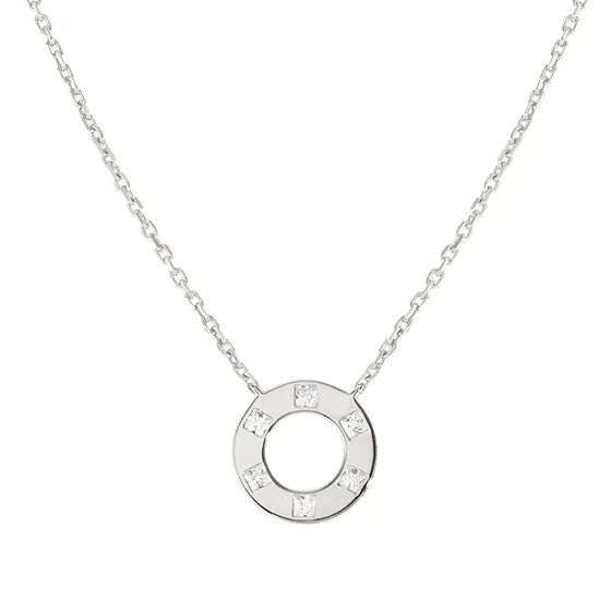 Nomination Carismatica Silver Cubic Zirconia Circle Necklace 240903/035