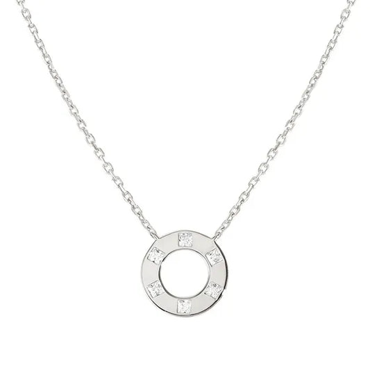Nomination Carismatica Silver Cubic Zirconia Circle Necklace 240903/035