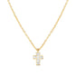 Nomination Carismatica Gold Plated Small Cubic Zirconia Cross & Chain 240912/001