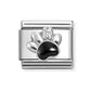 Nomination Silver Black Paw Print & Cubic Zirconia 330321/12