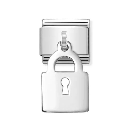 Nomination Classic Silver Dangly Padlock Charm 331801/10