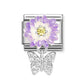 Nomination Lilac Daisy With Cubic Zirconia Butterfly 331814/11