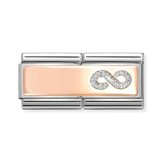 Nomination Classic Rose Double Infinity Glitter Charm 430721/01
