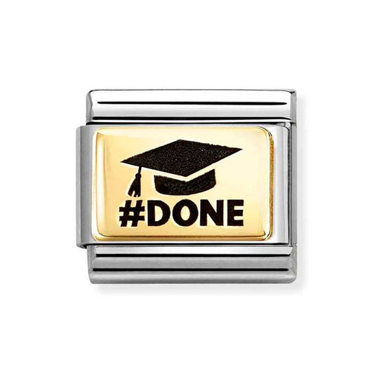 Nomination Composable Classic Gold #Done Graduation 030166/74