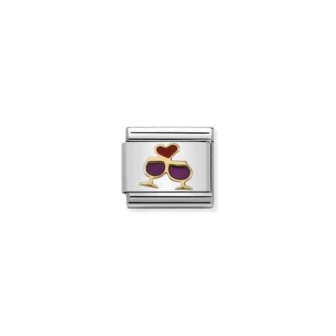 Nomination Wine Glasses Red Heart 030283/08