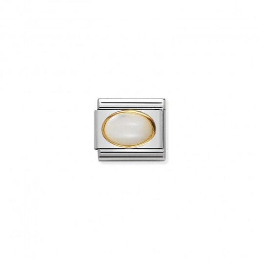 Nomination Mop Oval Gold Edge 030502/12