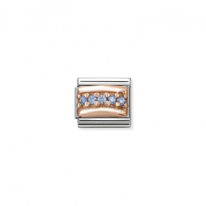 Nomination Rgp Blue Curve Cz Bar 430304/05