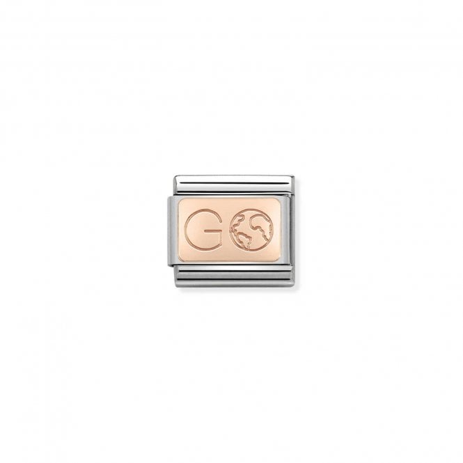 Nomination Classic Rose Gold Go Earth Charm 430110/01