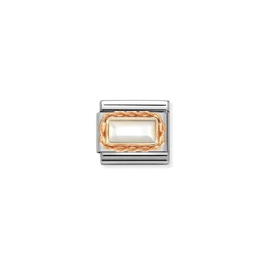 Nomination Composable Classic Rose Gold and White Mother Of Pearl 430512/12