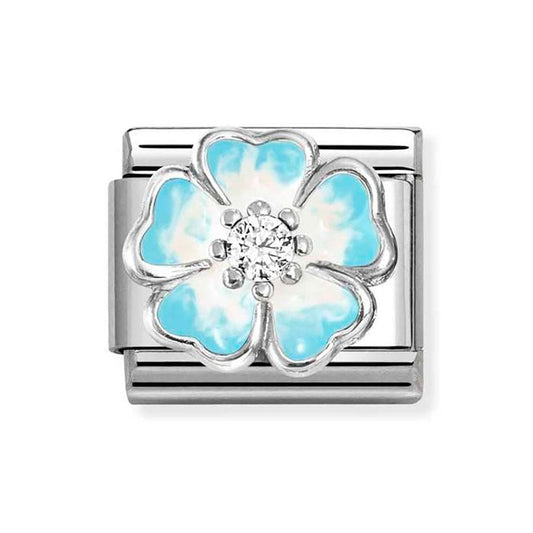 Nomination Composable Classic Flower Blue Fade Cubic Zirconia 330321/16
