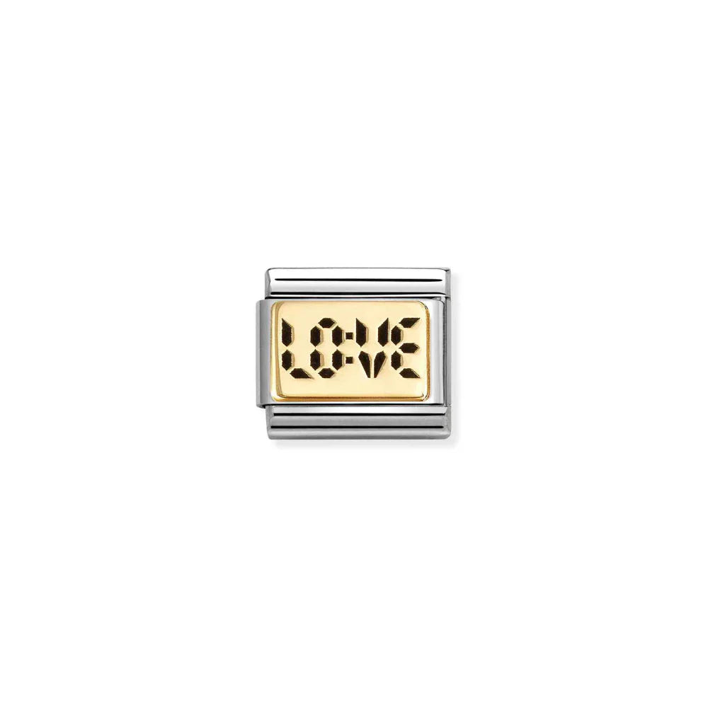 Nomination Composable Classic Gold Digital Love Charm 030166/70