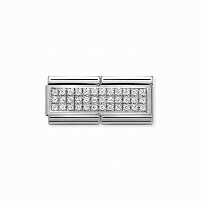 Nomination Double White Pave Cz 330733/01