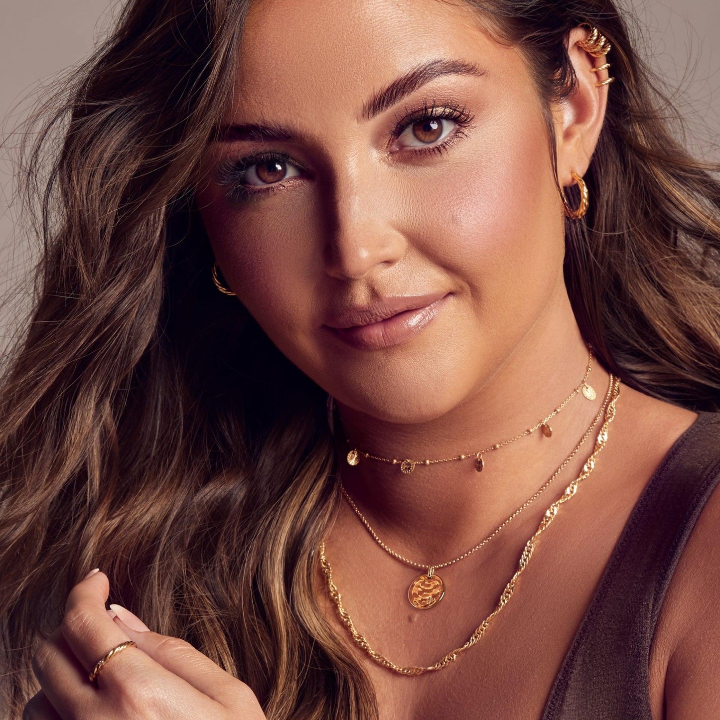 Hot Diamonds x Golden Edit Lunar Pendant and Chain DP837
