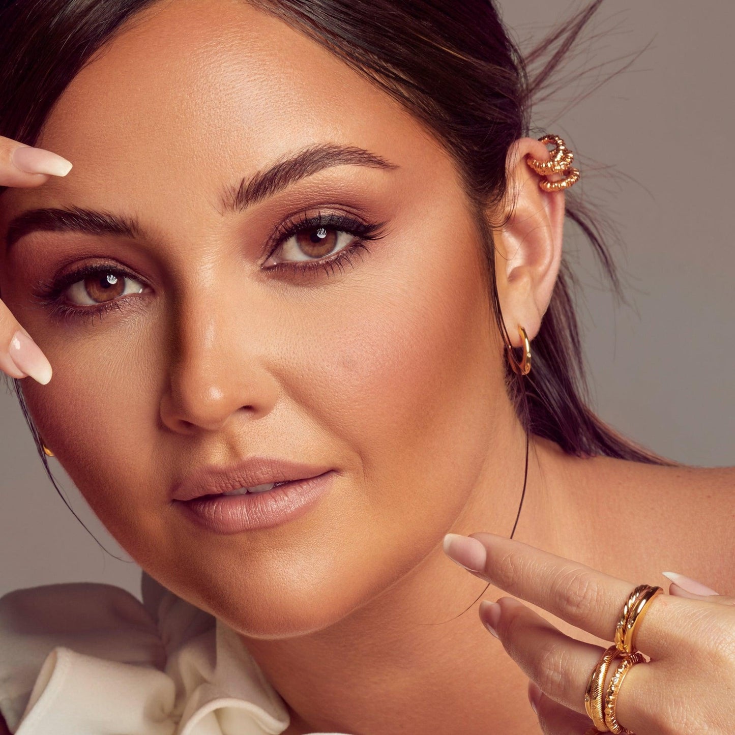 Hot Diamonds x Golden Edit Believe Double Ear Cuff DE669