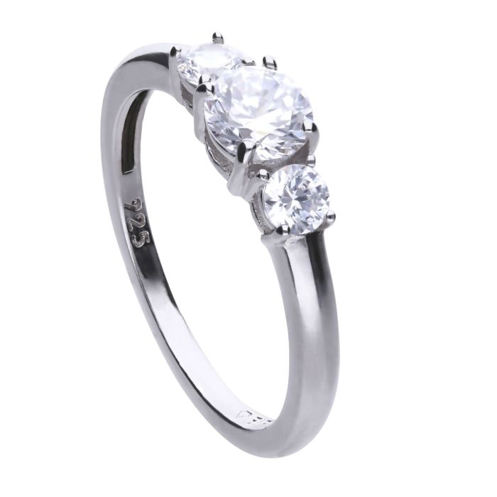 Diamonfire Trilogy Three Strong Cubic Zirconia Ring
