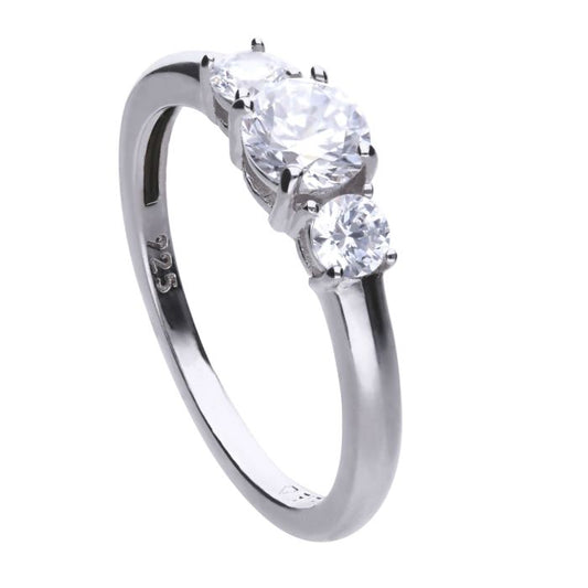 Diamonfire Trilogy Three Strong Cubic Zirconia Ring
