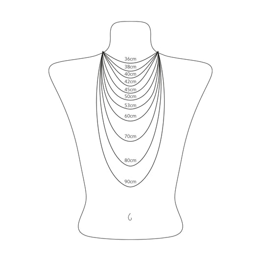 Charmista Half Onyx Silver Necklet