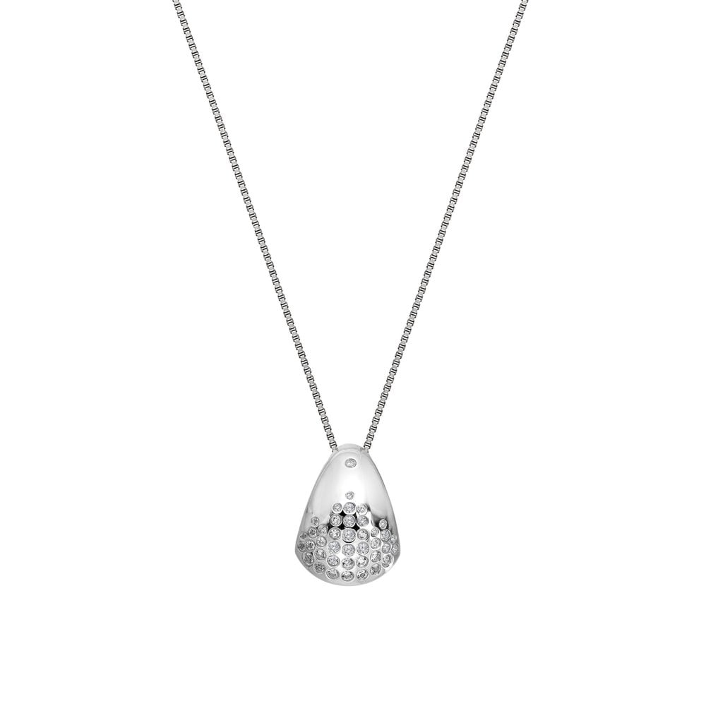 Hot Diamonds Spritz Sterling Silver White Topaz Necklace DP1082