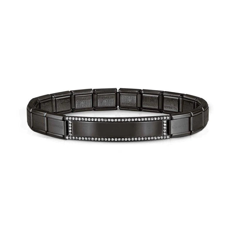 Nomination Black Trendsetter Bracelet with Cubic Zirconia 021138/015