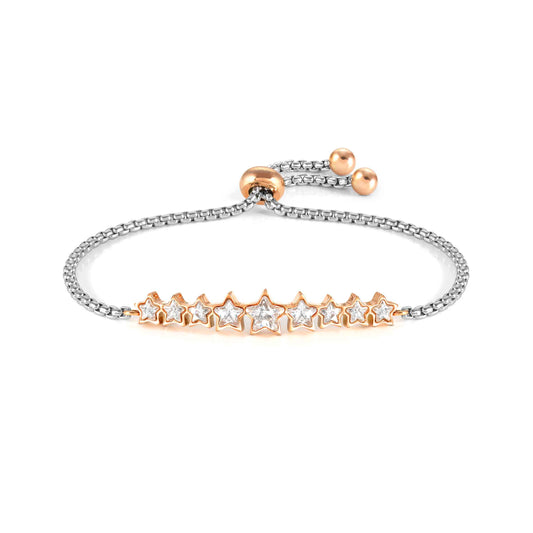 Nomination Milleluci Rose Bracelet with Clear Stars 028012/010