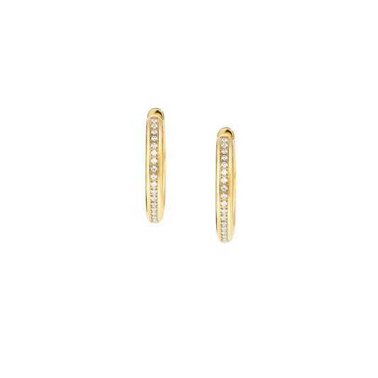 Nomination Unconditionally Yellow Gold Plated Hoop Earrings 029103/012