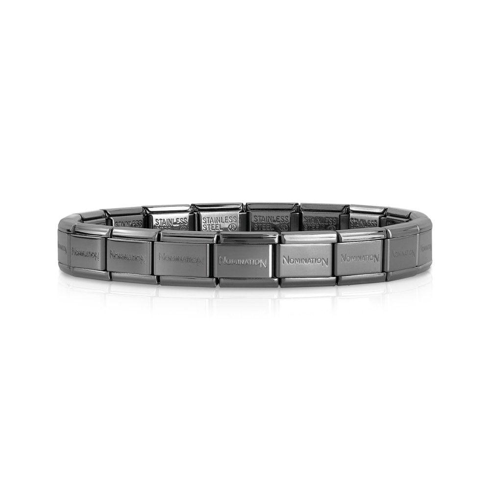 Nomination Composable Gunmetal Classic Bracelet - Judith Hart Jewellers