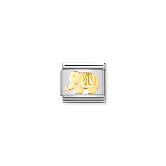 Nomination Composable Gold Elephant Charm 030149/50