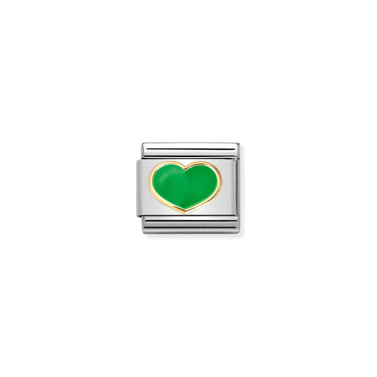 Nomination Composable Green Heart Charm  030283/23