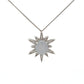 18ct White Gold 7.98ct Star Sapphire and Diamond Pendant and 18" Chain - Judith Hart Jewellers