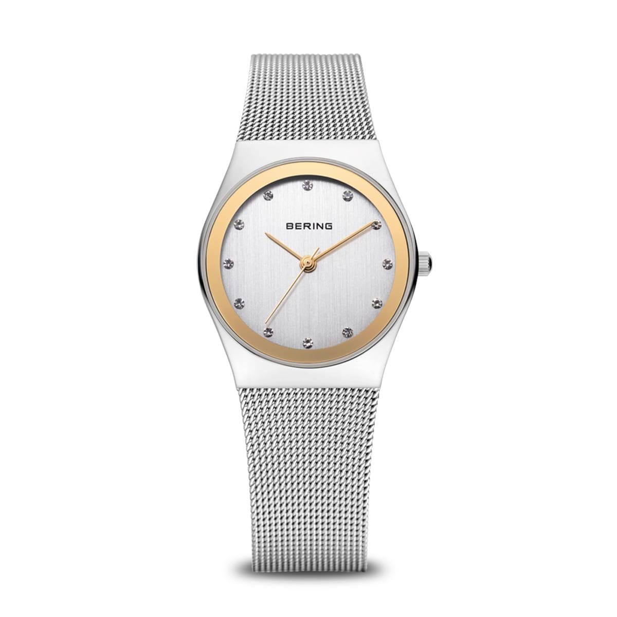 Bering Classic Two Colour Crystal Dial Watch 12927-010 - Judith Hart Jewellers