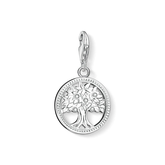 Thomas Sabo Sterling Silver and Cubic Zirconia Tree Of Life Charm 1303-051-14 - Judith Hart Jewellers