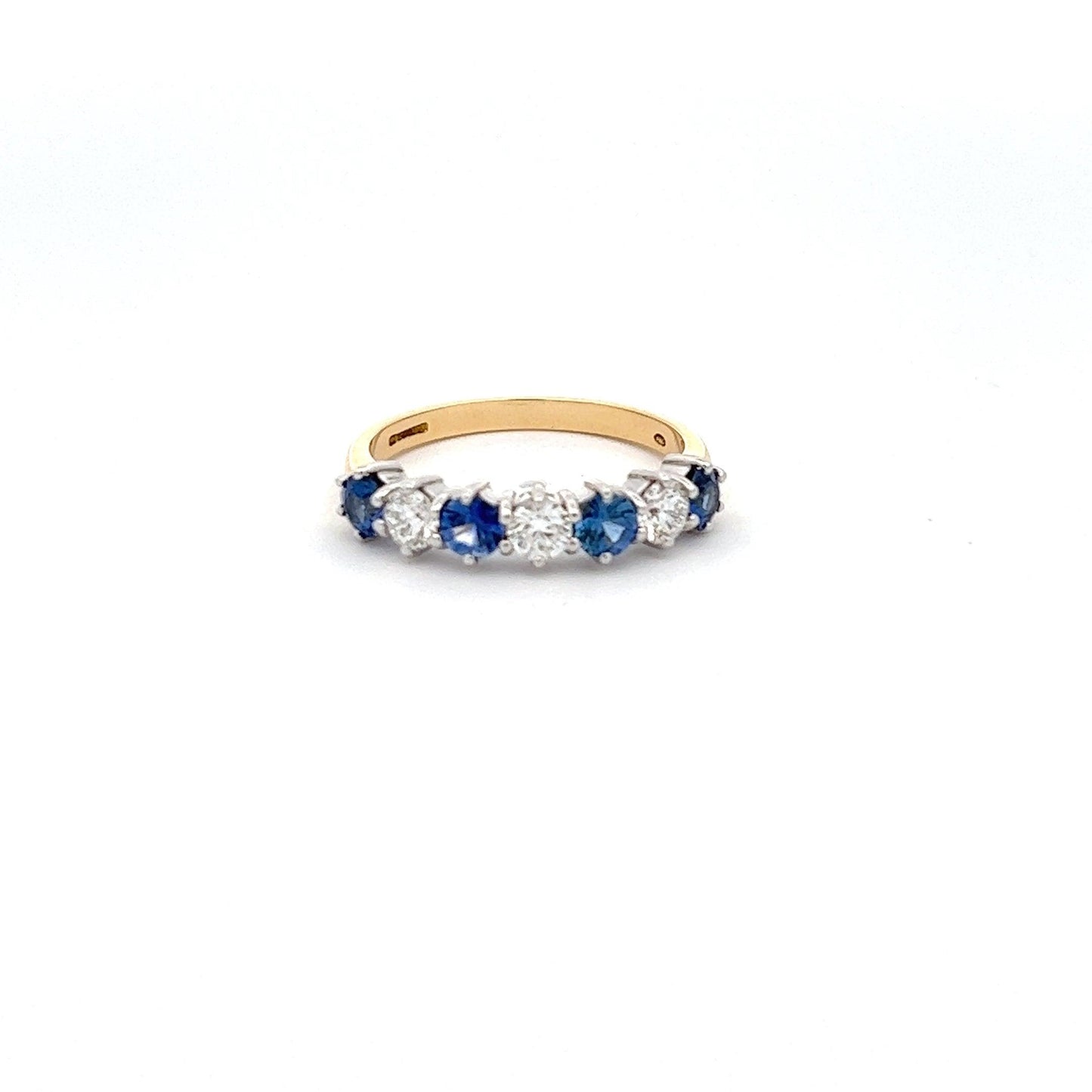 18ct Yellow Gold Sapphire and Diamond Ring