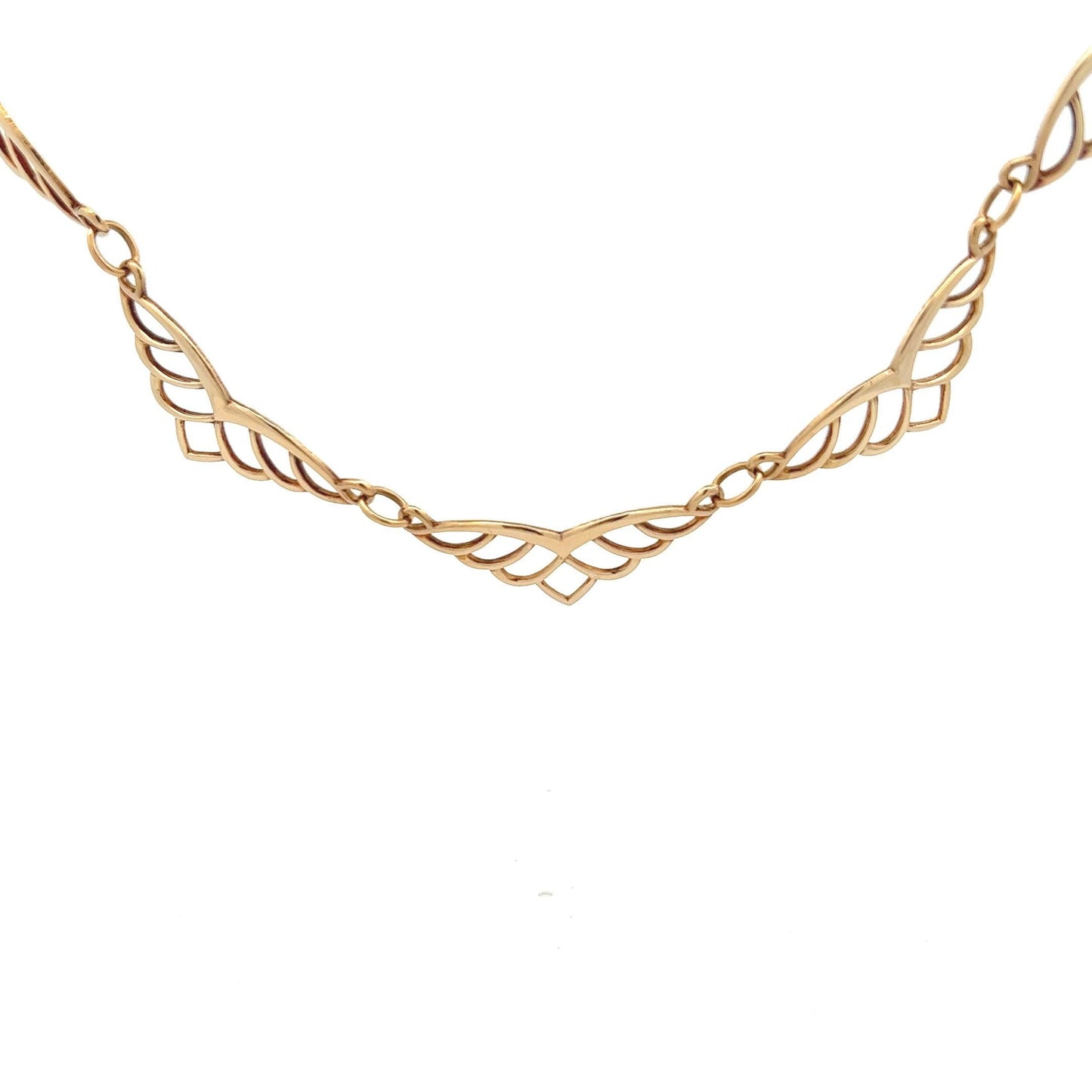 Pre-Owned 9ct Yellow Gold Decorative Necklace
