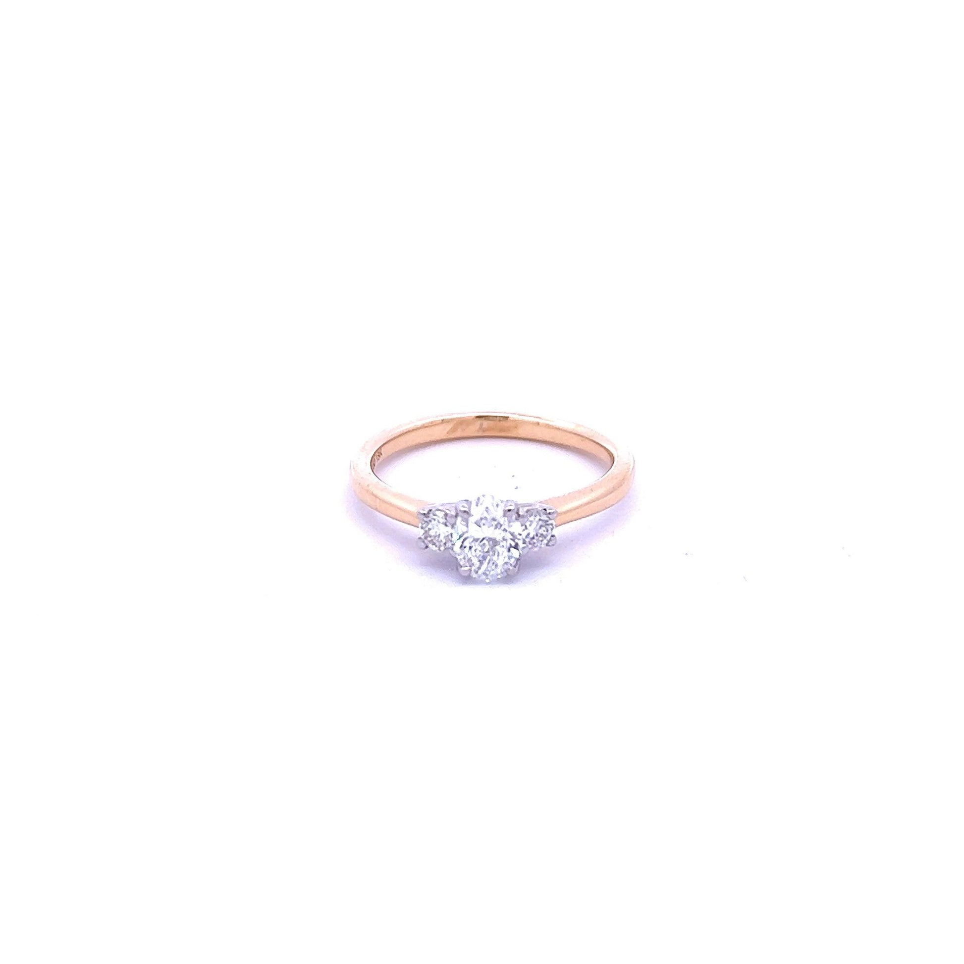 18ct Yellow Gold Oval and Brilliant Cut Diamond Ring - Judith Hart Jewellers
