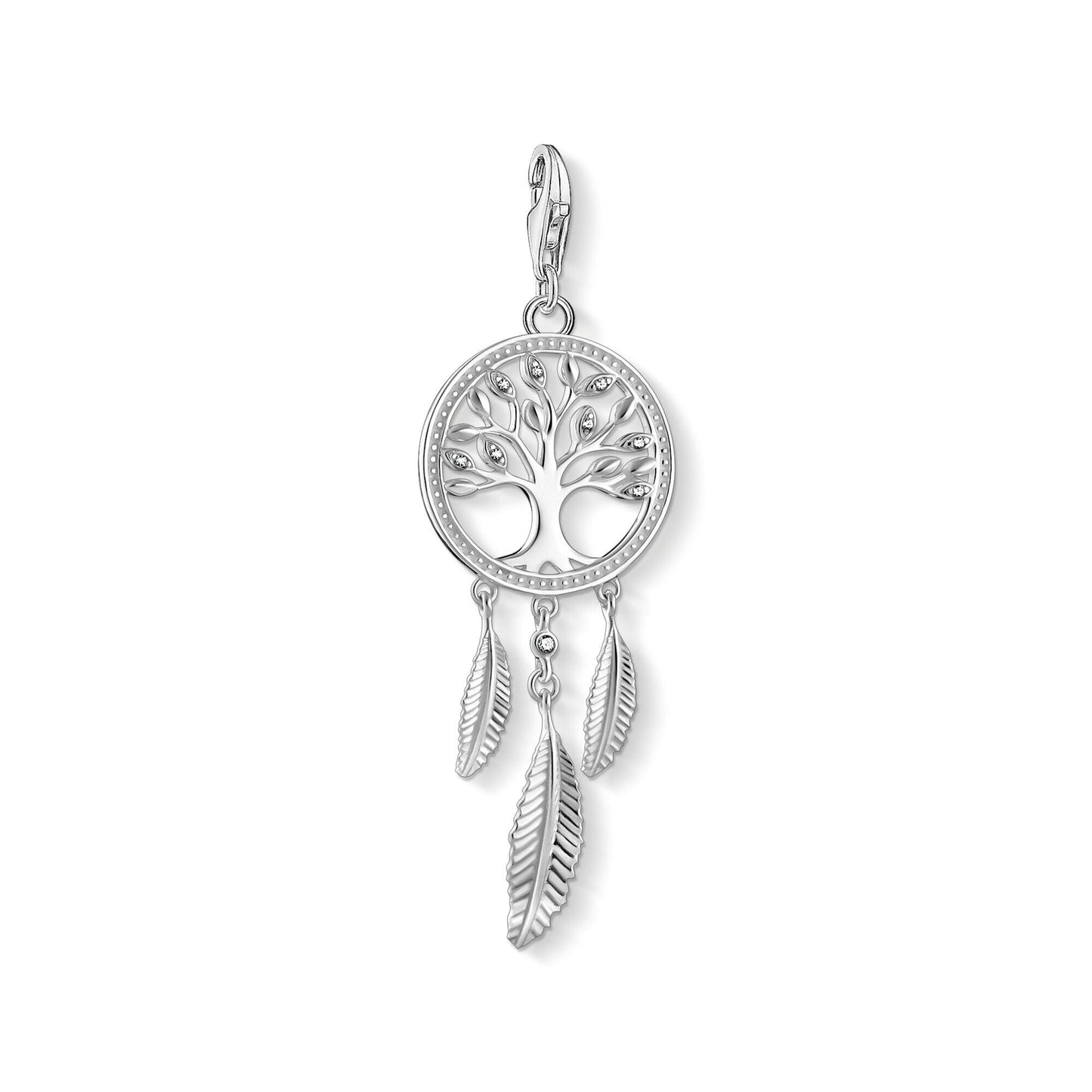 Thomas Sabo Sterling Silver Dreamcatcher Tree Pendant Charm 1845-051-14 - Judith Hart Jewellers
