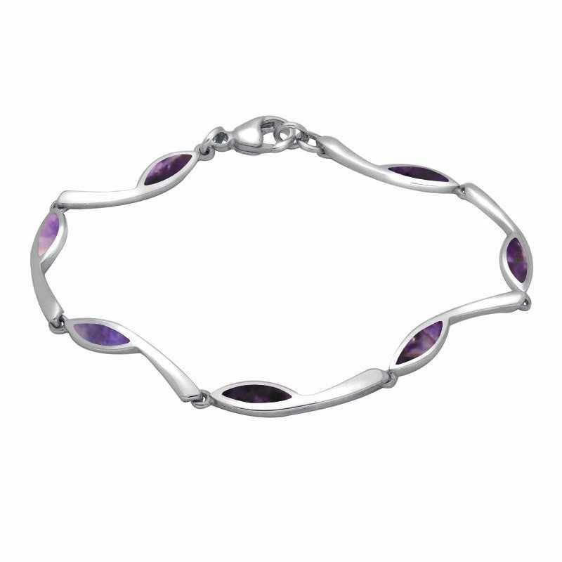 Derbyshire Blue John Toscana Link Bracelet - Judith Hart Jewellers